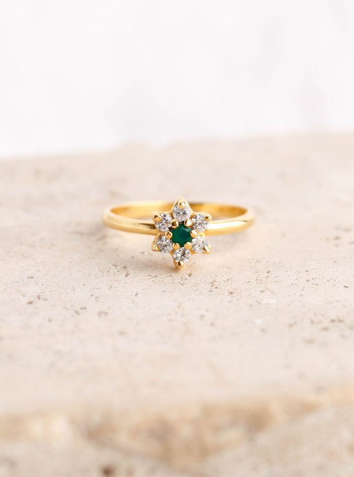 ANILLO ROSETA GREEN - a pedido