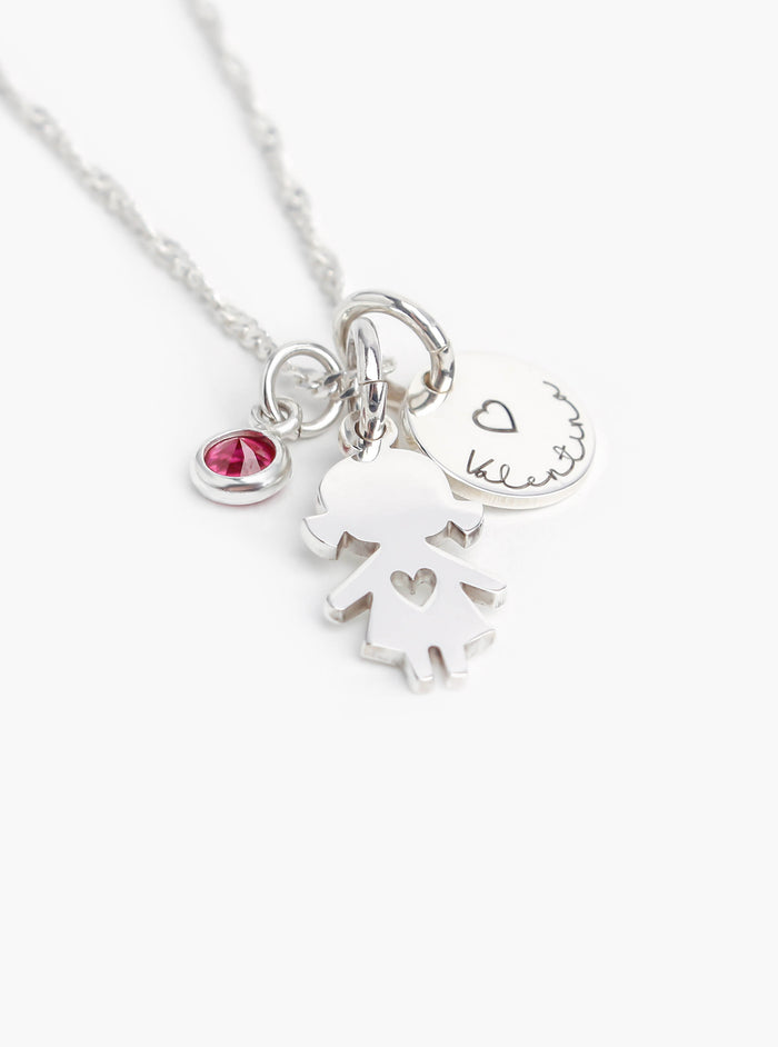 COLLAR PERSONALIZADO CATALINA MINI PUNTO DE LUZ SILVER