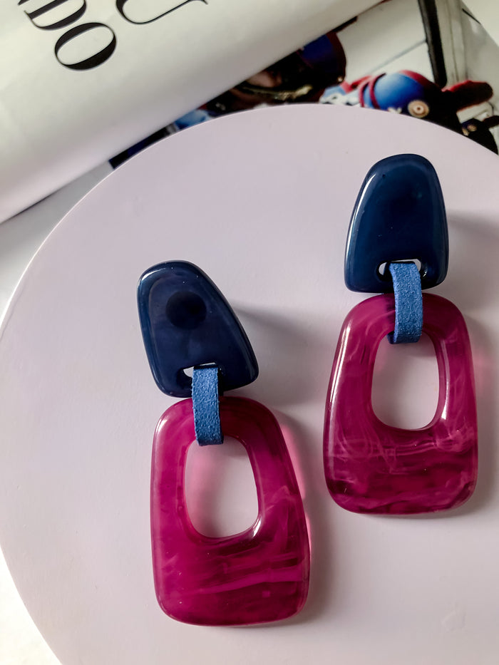 Aretes Bold Azul