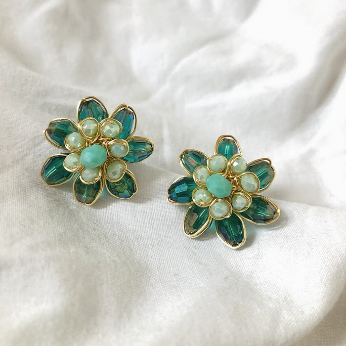 Aretes Marcela Verde