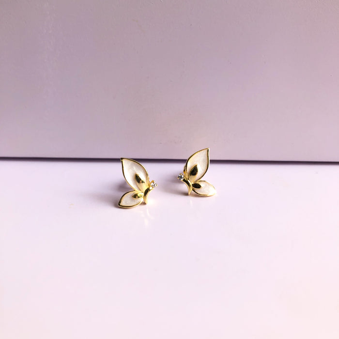 Aretes Mariposa Marfil