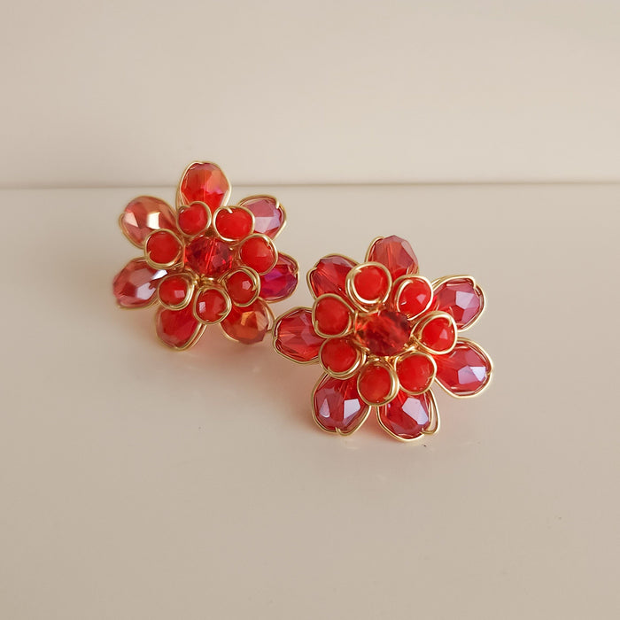 Aretes Marcela Red
